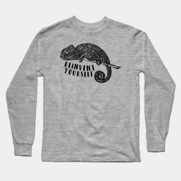 CHAMELEON ILLUSTRATION Long Sleeve T-Shirt by madeinchorley